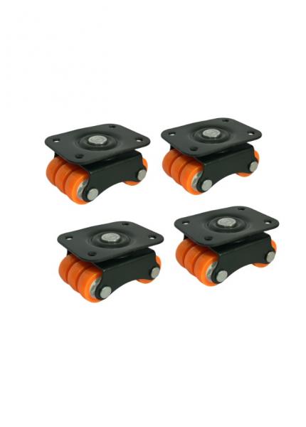 Nano Big Revolving Six Wheel Caster Pu(pack Of 1 Set Of 4 Piece)