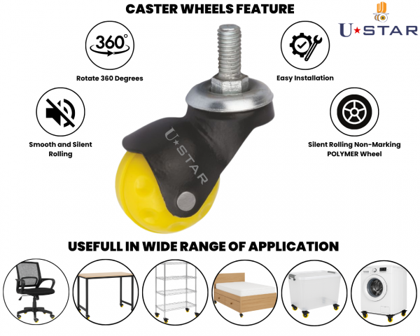38mm Ball Caster 3'8 Thread