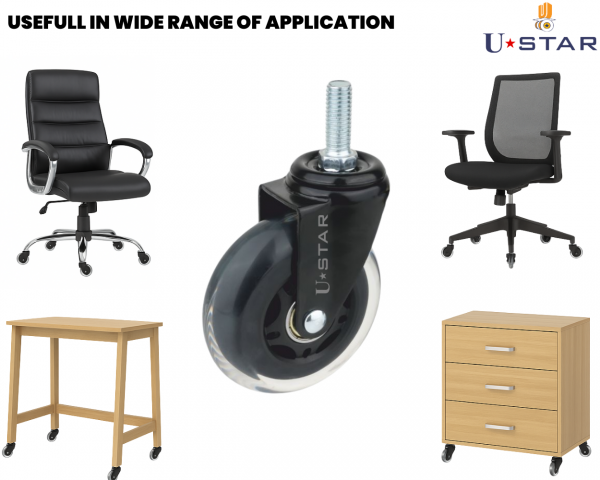 75mm Chair Wheel Polyuratahne