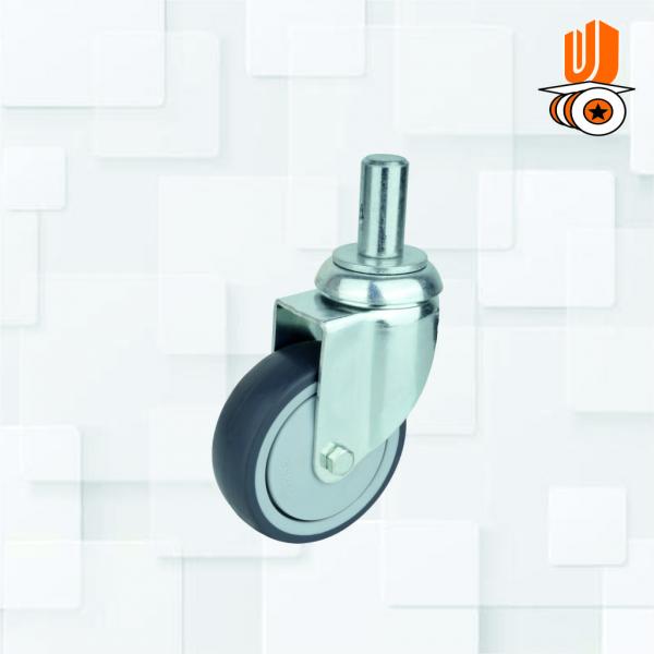 Heavy Duty  4 Inch 22mm Piller Tpr Caster Wheel(pack Of 1 Set Of 4 Piece)