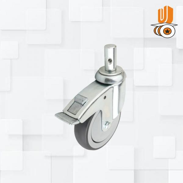 Heavy Duty  5 Inch 22mm Piller Tpr Caster Wheel(pack Of 1 Set Of 4 Piece)