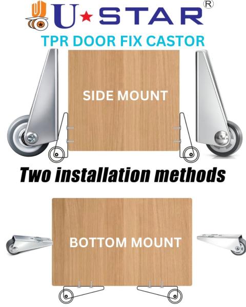 Fix Door Castor Pack Of Set Of 4 Piece