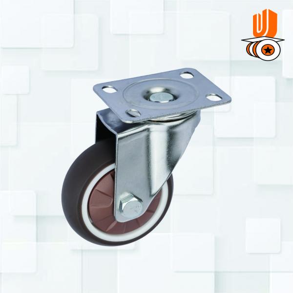 Single Wheel 75mm TPR  Wheel Castor Non Break(pack Of 1 Set Of 4 Piece)