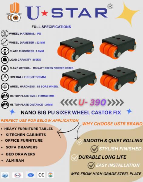 NANO BIG SIX WHEEL CASTOR FIX
